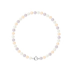 PERLINEA- Bracelet Perles de Culture Ronde 4-5 mm Multicolor- Bijou Femme