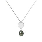 PERLINEA- Collier Perles de Culture de Tahiti 8-9 mm- Bijou Femme