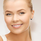 PERLINEA- Boucle d'Oreilles - Perles de Culture de Tahiti- Semi Ronde Diamètre 8-9 mm- Bijou Femme- Argent 925 Millièmes