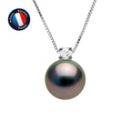 PERLINEA- Collier- Perle de Tahiti- Ronde 8-9 mm- Bijou Femme