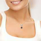 PERLINEA- Collier- Perle de Tahiti- Poire 9-8 mm- Bijou Femme